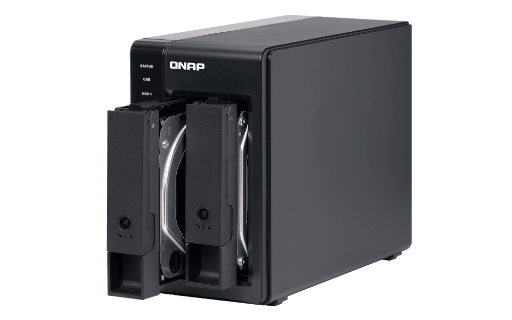 (NEW VENDOR) QNAP TR-002 2-Bay Direct Attached Storage with Hardware RAID | 2 x 3.5" / 2.5" SATA 6G