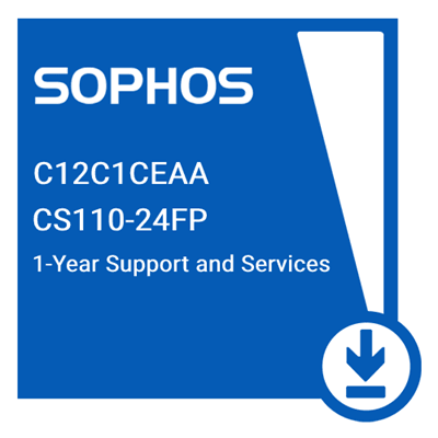 (NEW VENDOR) SOPHOS C12C1CEAA Switch Support and Services for CS110-24FP - 12 MOS