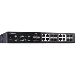 (NEW VENDOR) QNAP QSW-1208-8C 12 Ports 10GbE Unmanaged Switch Switching Capacity: 240Gbps - C2 Computer
