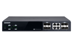 (NEW VENDOR) QNAP QSW-M804-4C 8 Ports 10GbE Layer 2 Managed Switch Switching Capacity: 160Gbps | Management Type: Web Managed - C2 Computer