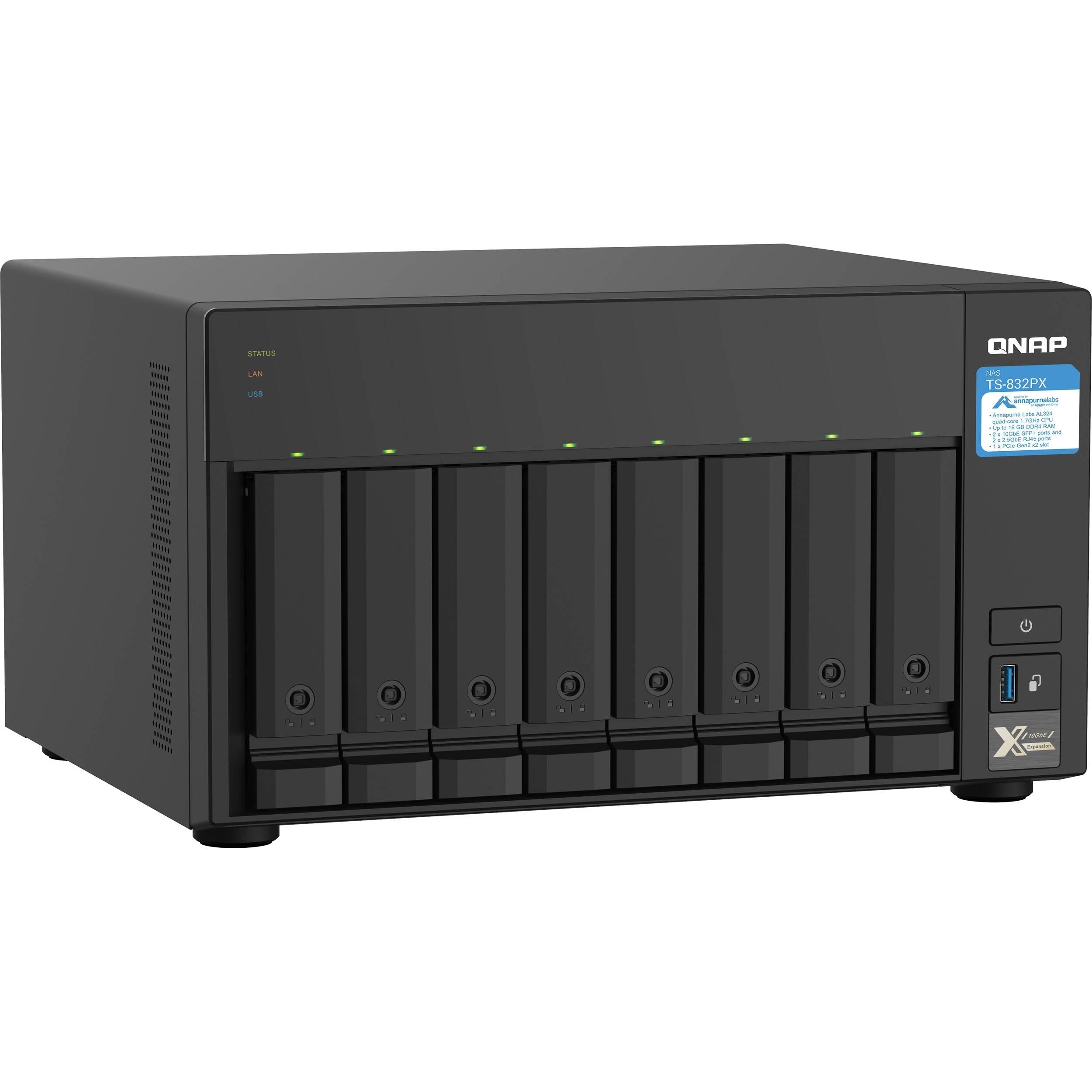 (NEW VENDOR) QNAP TS-932PX-4G 9-Bay NAS | Annapurna Labs Alpine AL-324 Cortex-A57 1.7 GHz Quad Core - C2 Computer