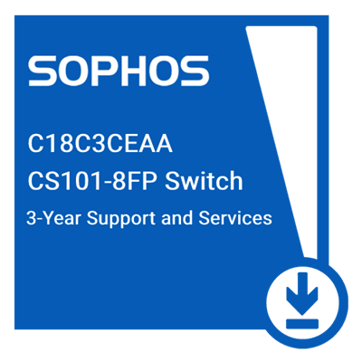 (NEW VENDOR) SOPHOS C18C3CEAA Switch Support and Services for CS101-8FP - 36 MOS - C2 Computer