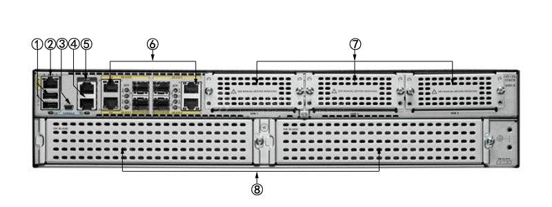 (USED) CISCO ISR4451-X-VSEC/K9 ISR 4451 PoE AppX Advanced Services Wired Router - C2 Computer