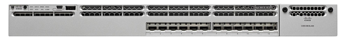 (USED) CISCO WS-C3850-12XS-S Catalyst 3850 12x 10GB SFP+ 1x Module Slot Switch - C2 Computer