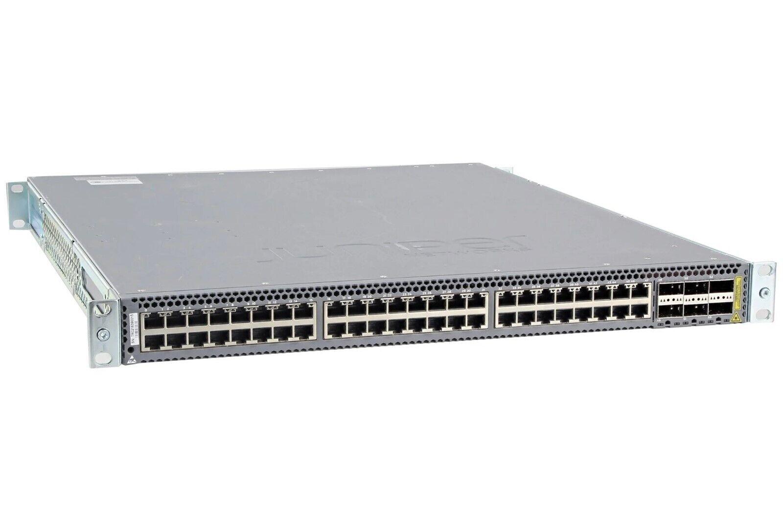 (USED) JUNIPER Networks QFX5100-48T 48x MultiGB RJ-45 6x 40GB QSFP+ Ethernet Switch - C2 Computer