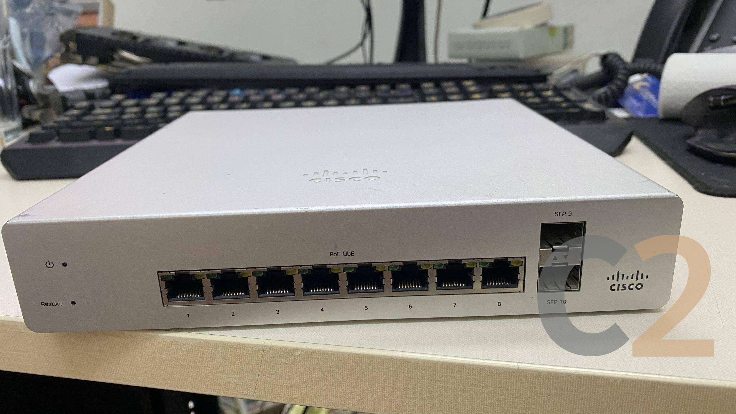 (特價一台) CISCO MERAKI MS220-8P PoE Switch 2 x SFP Ports (可以幫助購買License) 85% NEW - C2 Computer