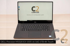 (USED) DELL Precision 5520 E3-1505M V6 8G NA 500G M1200M 4G 15.6inch 4K Touch Screen Mobile Workstation 95% - C2 Computer