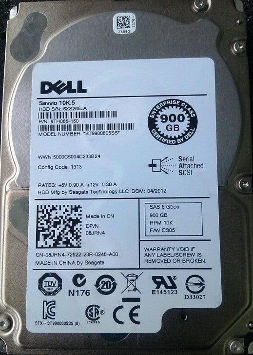 (USED) SEAGATE ST9900805SS SAVVIO 900GB 10000 RPM SAS-6GBITS 64MB BUFFER 2.5 INCH LOW PROFILE(1.0 INCH) HARD DISK DRIVE. DELL OEM - C2 Computer